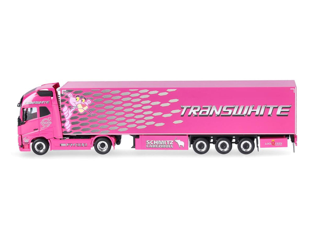 Herpa Volvo FH GL XL '20 Refrigerated Box Semitrailer Transwhite 319836 HO Gauge