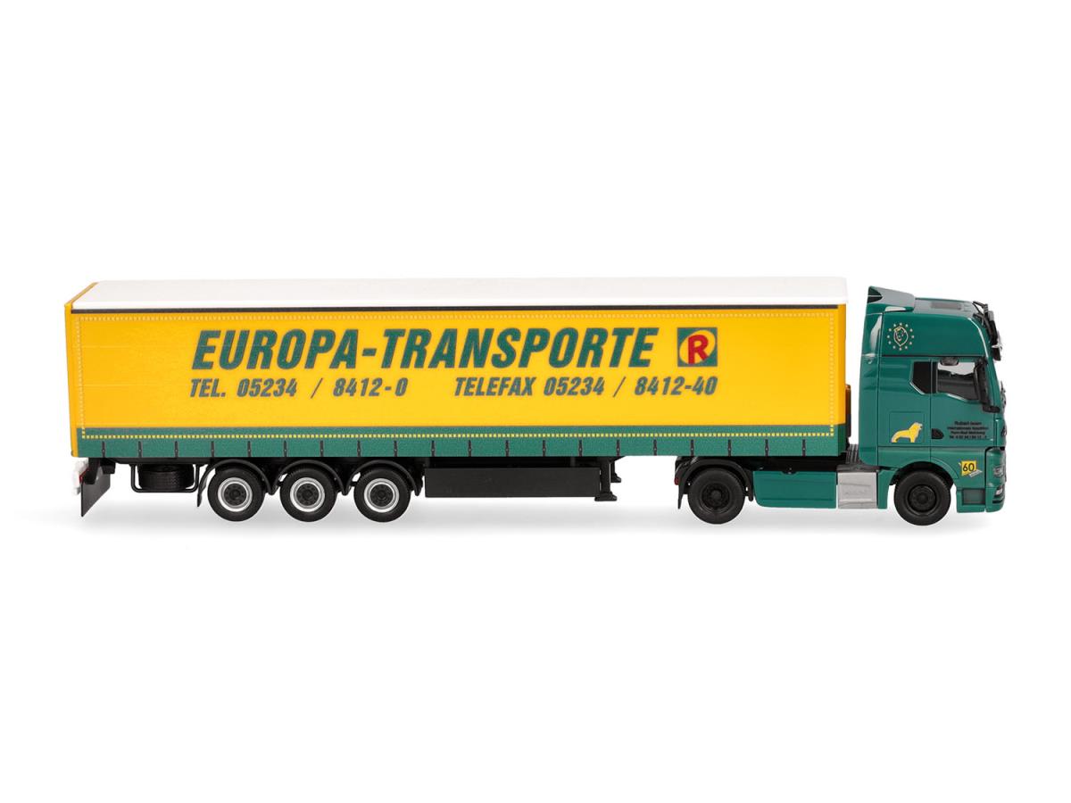 Herpa MAN TGX GX Curtain Canvas Semitraier Rubart Europa HA319874 HO Gauge