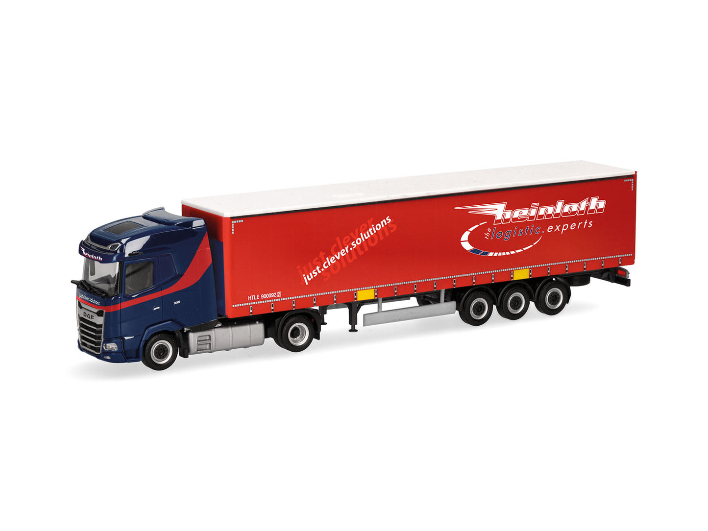 Herpa DAF XG Curtain Canvas Semitrailer Heinloth HA319881 HO Gauge