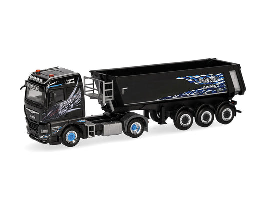 Herpa MAN TGX GM Dumper Semitrailer Wagner Mitteleschenbach HA319928 HO Gauge