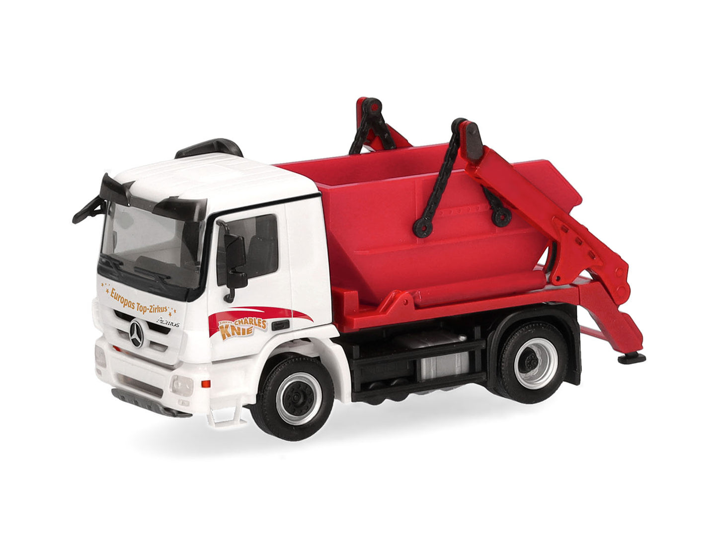 Herpa MB Actros M '08 AK12 Skip Loader Circus Knie HA319935 HO Gauge