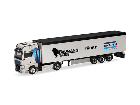 Herpa MAN TGX GX Walking Floor Semitrailer Baumann/Knapen HA320085 HO Gauge