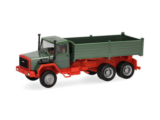 Herpa Basic Iveco Hauber Dump Truck Green HA320276 HO Gauge