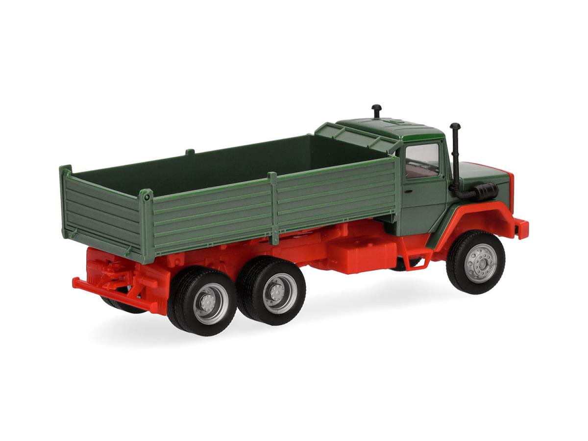 Herpa Basic Iveco Hauber Dump Truck Green HA320276 HO Gauge