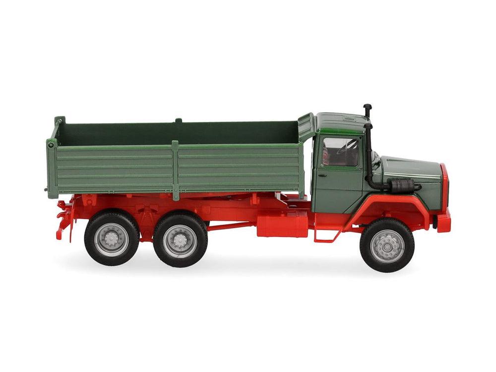Herpa Basic Iveco Hauber Dump Truck Green HA320276 HO Gauge