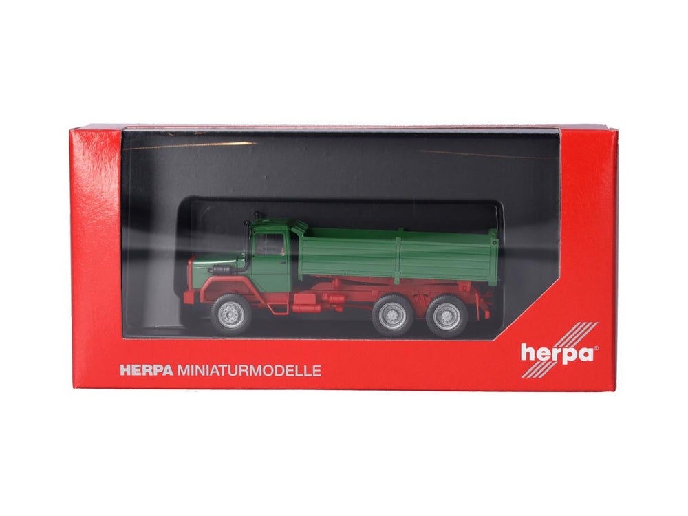 Herpa Basic Iveco Hauber Dump Truck Green HA320276 HO Gauge