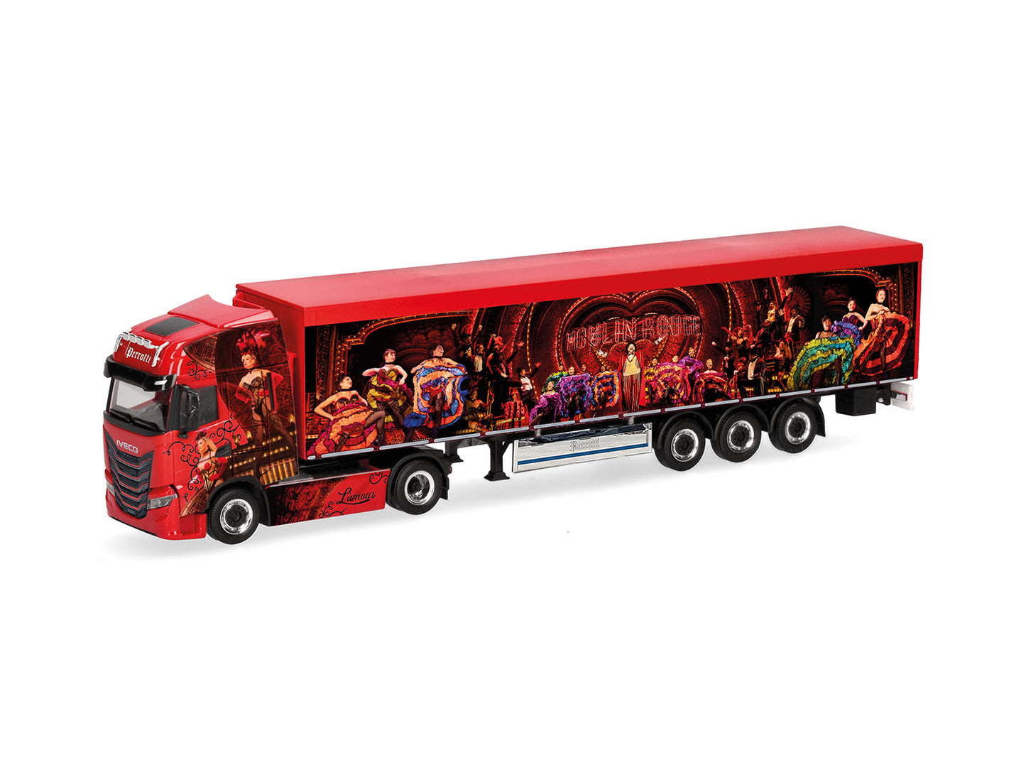 Herpa Iveco S-Way Walking Floor Semitrailer Perrotti HA320306 HO Gauge