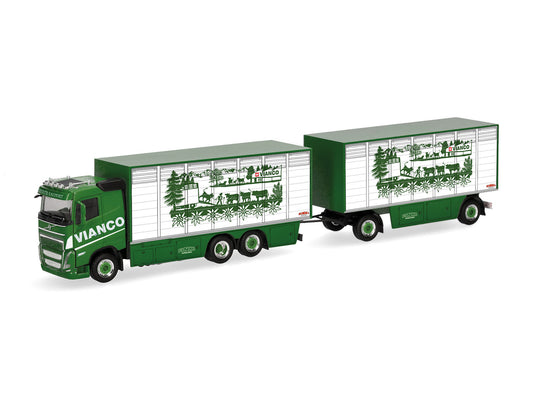 Herpa Volvo FH GL FD 2020 Livestock Trailer Vianco HA320832 HO Gauge