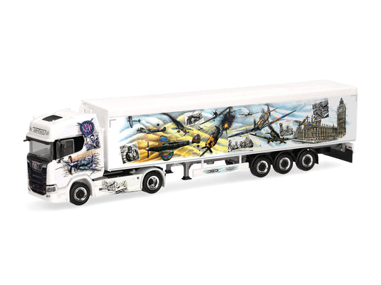 Herpa Scania CR 20 HD Walking Floor Semitrailer Repinski Sqn 303 320962 HO Gauge