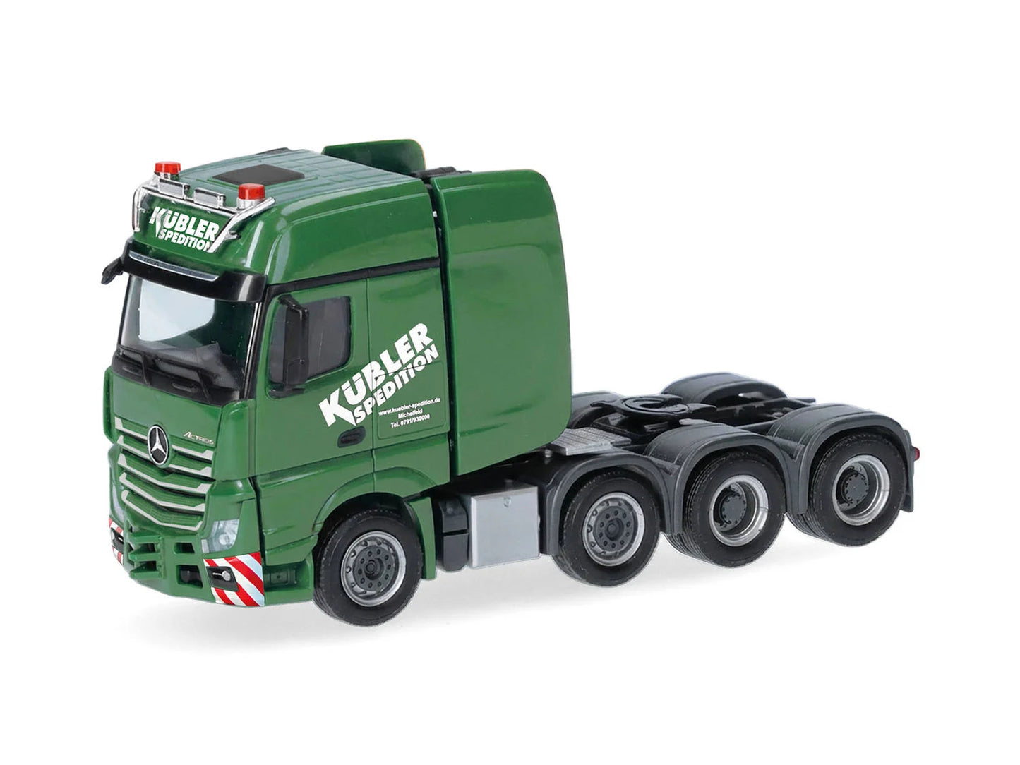 Herpa MB Actros L Heavy Duty 4 Axle Rigid Tractor Kubler HA321327 HO Gauge