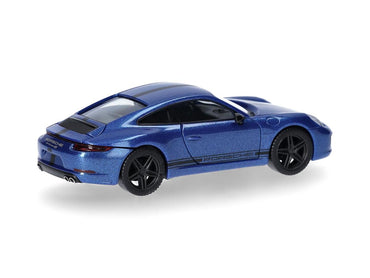 Herpa Porsche 911 (991) Carrera 4 Saphir Blue HA430418-002 HO Gauge