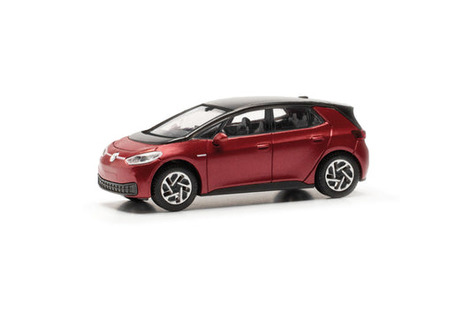 Herpa 431101 VW ID3 Kings Red Metallic w/Black Roof HO Gauge