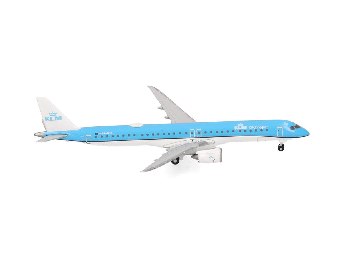 Herpa 536554-001 Embraer E195-E2 KLM Cityhopper PH-NXM (1:500) HO Gauge
