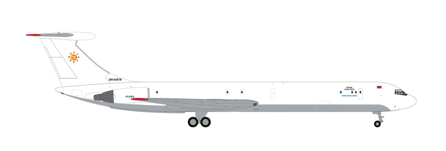 Herpa Ilyushin IL-62MF Rada Airlines EW-450TR 1:500 HA537308