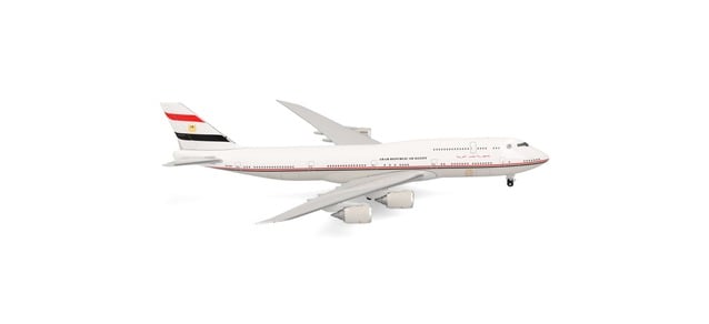 Herpa 538039 Boeing 747-8 BBJ Egypt Government SU-EGY (1:500) HO Gauge