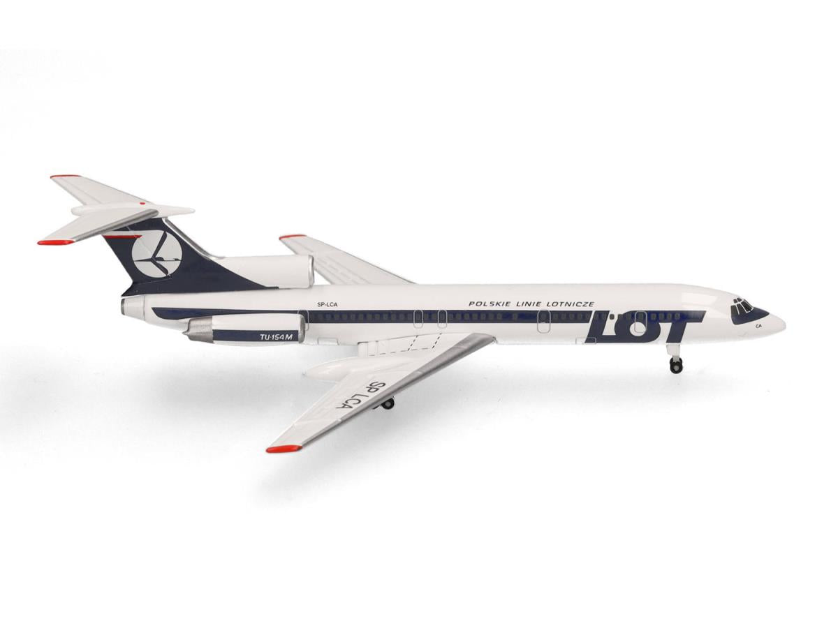 Herpa Tuploev TU-154M LOT Polish Airlines SP-LCA (1:500) HA538121