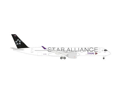 Herpa Airbus A350-900 Thai Airways Star Alliance HS-THU HA538978 1:500