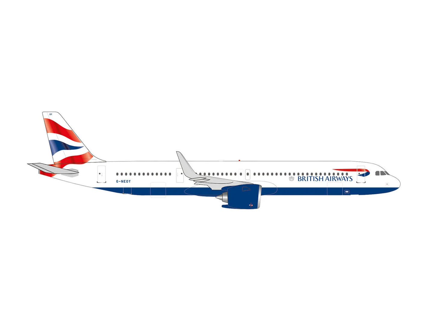 Herpa Airbus A321neo British Airways G-NEOY HA539043 1:500
