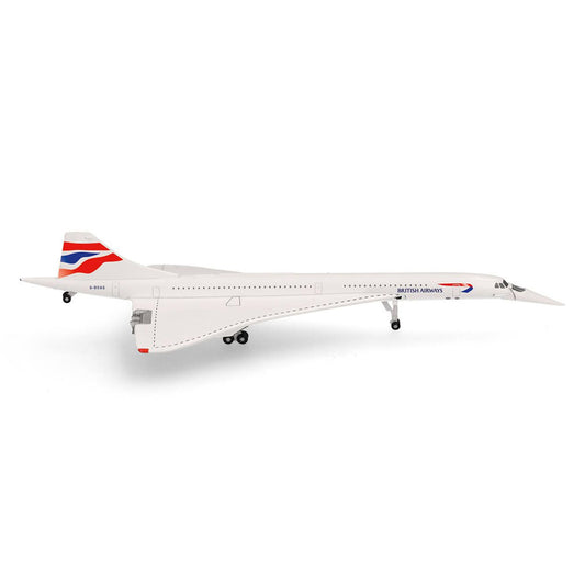 Herpa 539203 Concorde British Airways Union Flag Nose Down 1:500 Plane