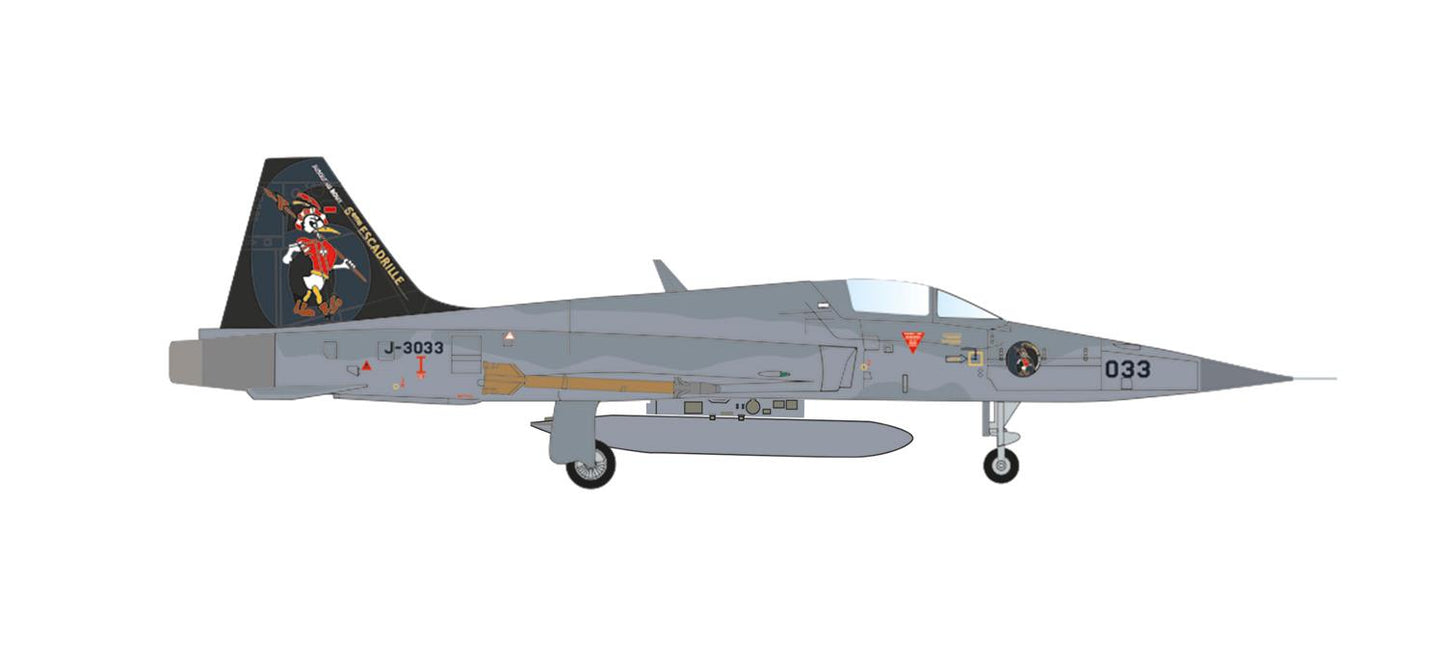 Herpa Wings Northrop F-5E Tiger II Swiss Air Force Duck J-3033 (1:200) HA572514 1:200