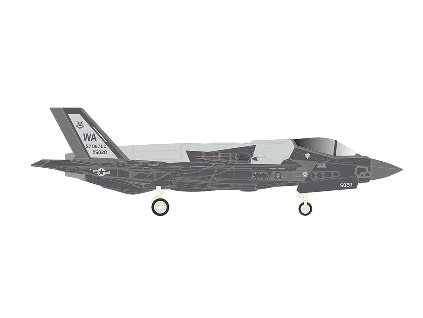 Herpa Lockheed Martin F-35A Lightning II USAF 11-5021 (1:200) 1:200 HA572941
