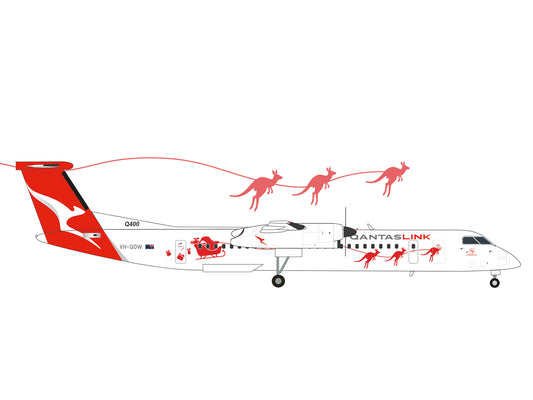 Herpa Bombardier Q400 Dasher 8 QantasLink VH-QOW (1:200) HA573337