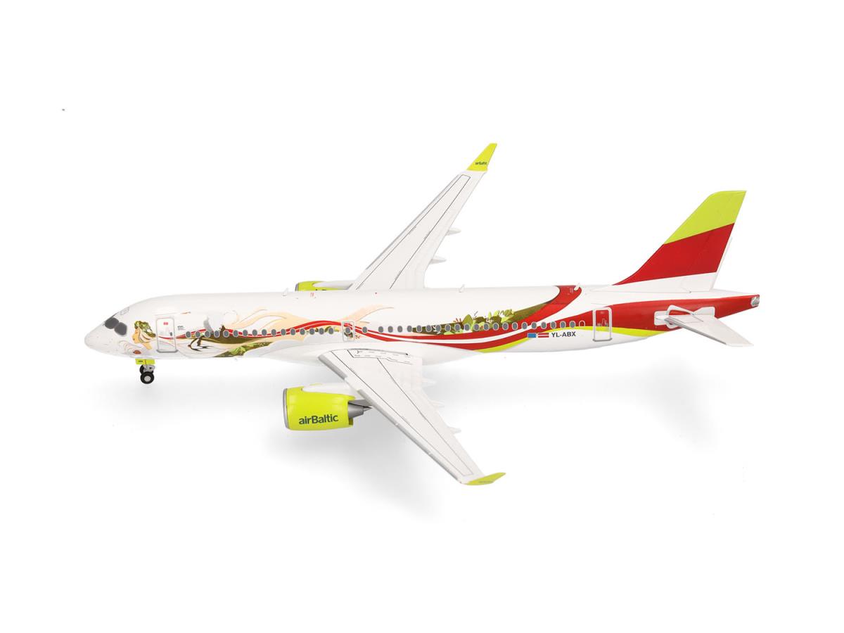 Herpa Wings Airbus A220-300 airBaltic 50th A220 YL-ABX (1:200) HA573535 1:200