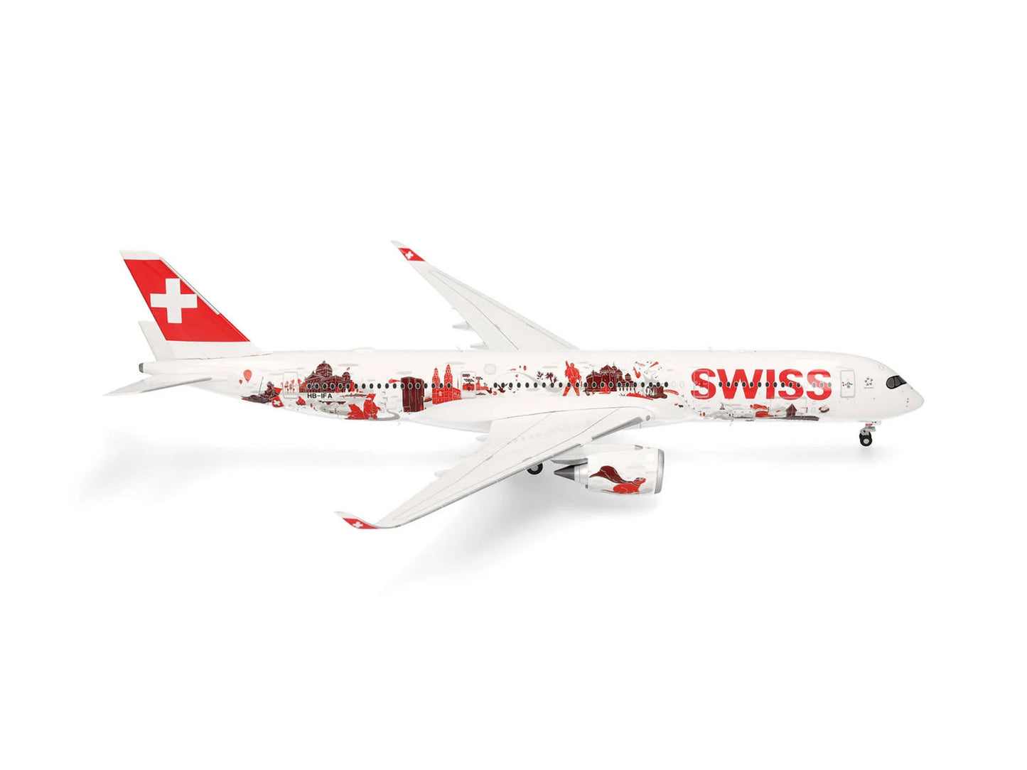 Herpa Airbus A350-900 Swiss International AirLines HB-IFA HA573672 1:200