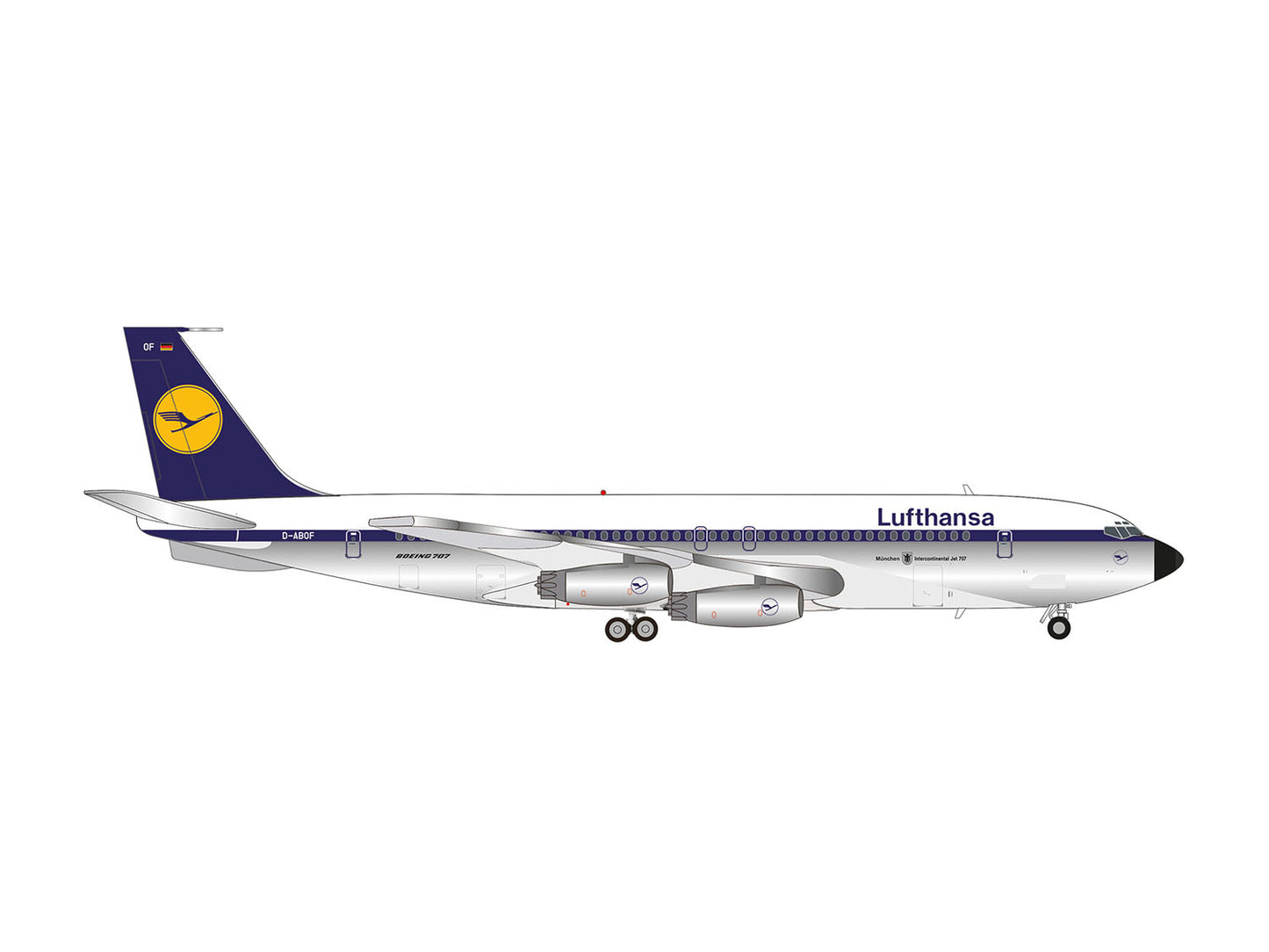 Herpa Wings Boeing 707-400 Lufthansa D-ABOF Munchen (1:200) HA573702 1:200