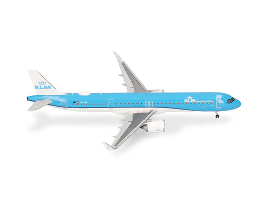 Herpa Wings Airbus A321neo KLM PH-AXE Landkaartje (1:200) HA573801 1:200