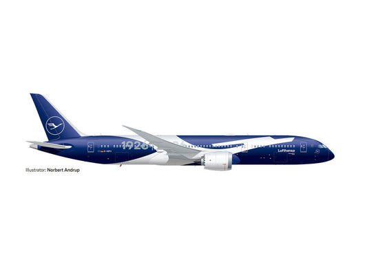 Herpa Wings Boeing 787-9 Dreamliner Lufthansa 100yr D-ABPU (1:200) HA573986
