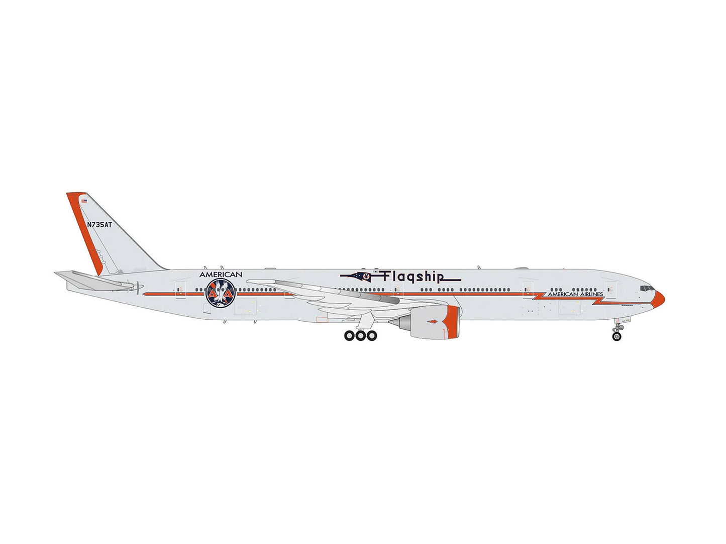 Herpa Boeing 777-300ER American Airlines Flagship N735AT HA574020 1:200