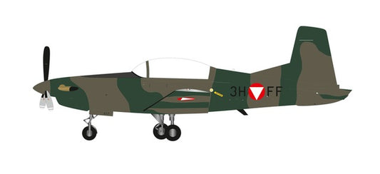 Herpa Wings Pilatus PC-7 Turbo Trainer Austrian Air Force 1:72 Diecast Model