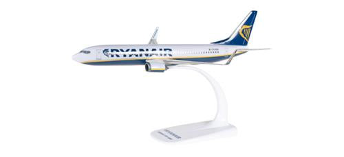 Herpa Wings Snapfit - Ryanair Boeing 737-800 1:200 Diecast Model 609395