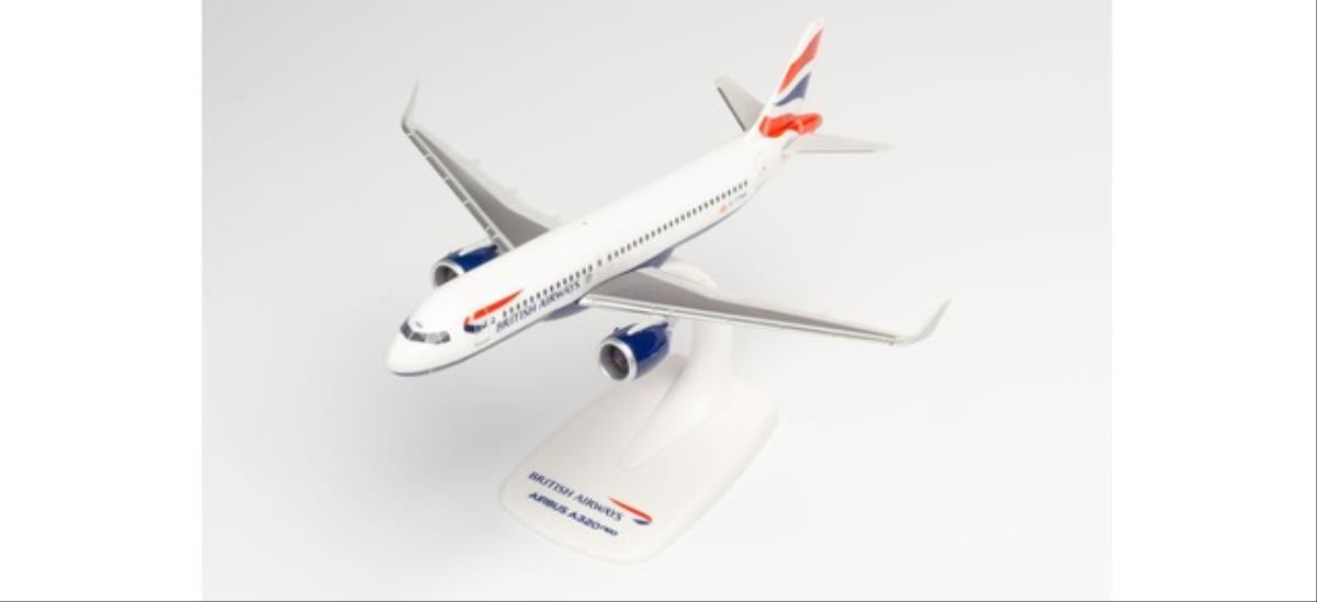 Herpa Wings Snapfit Kit Airbus A320neo British Airways G-TTNA 1:200 DiecastModel