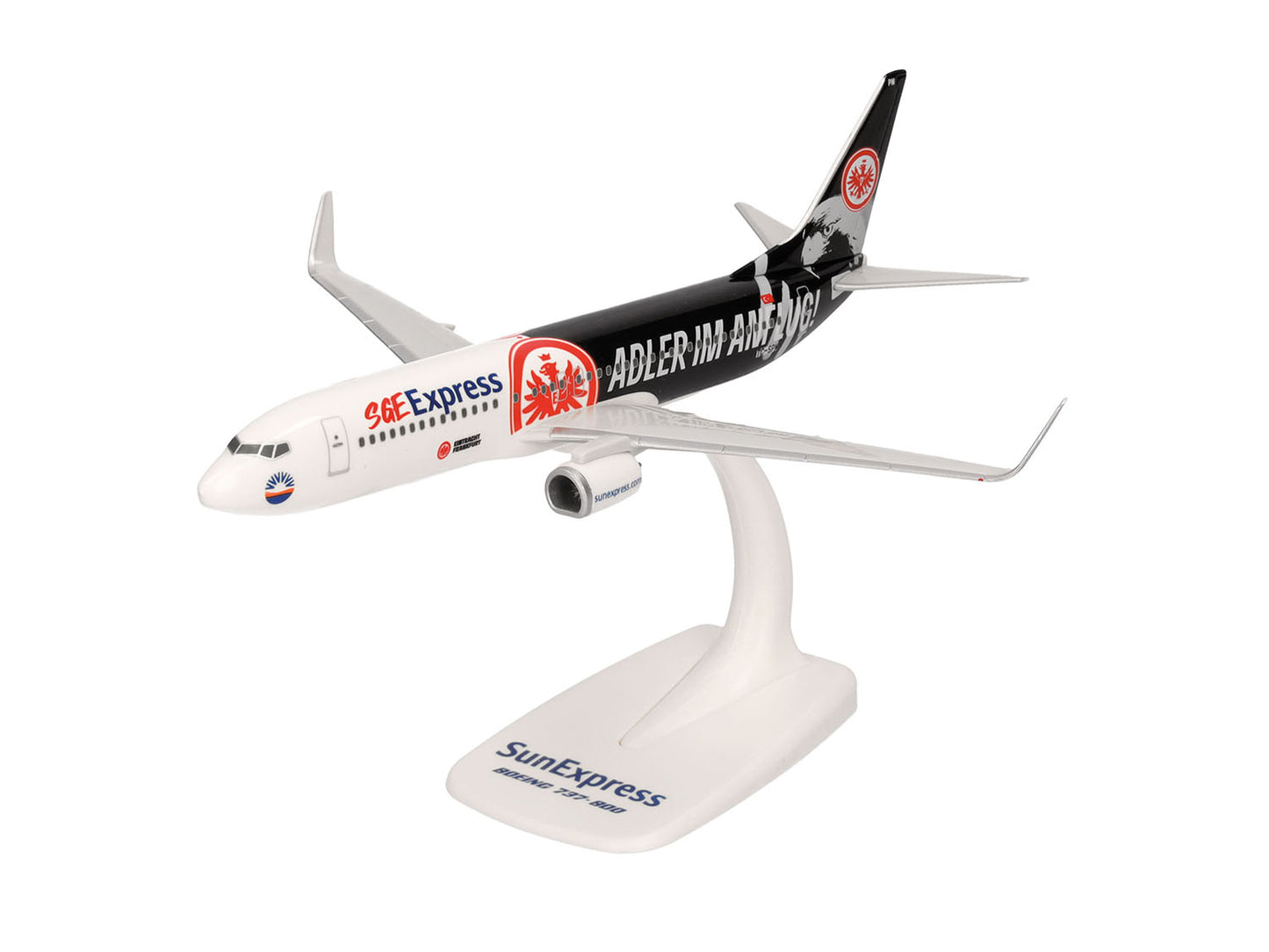 Herpa Wings Snapfit Boeing 737-800 Sun Exp Eintracht Frankfurt (1:200) HA614481