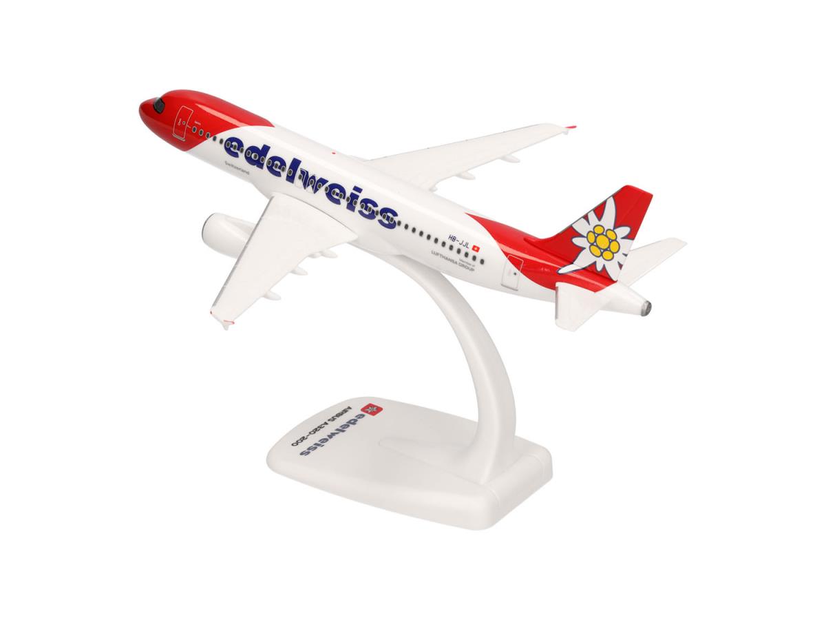 Herpa Wings Snapfit Airbus A320 Edelweiss Air HB-JJL Santis (1:200) HA614597