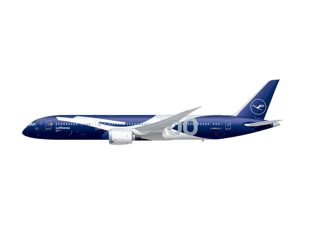 Herpa Wings Snapfit Boeing 787-9 Dreamliner Lufthansa 100yr (1:200) HA614849