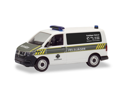 Herpa Military VW T6.1 Bus Feldjager White HA700900 HO Gauge