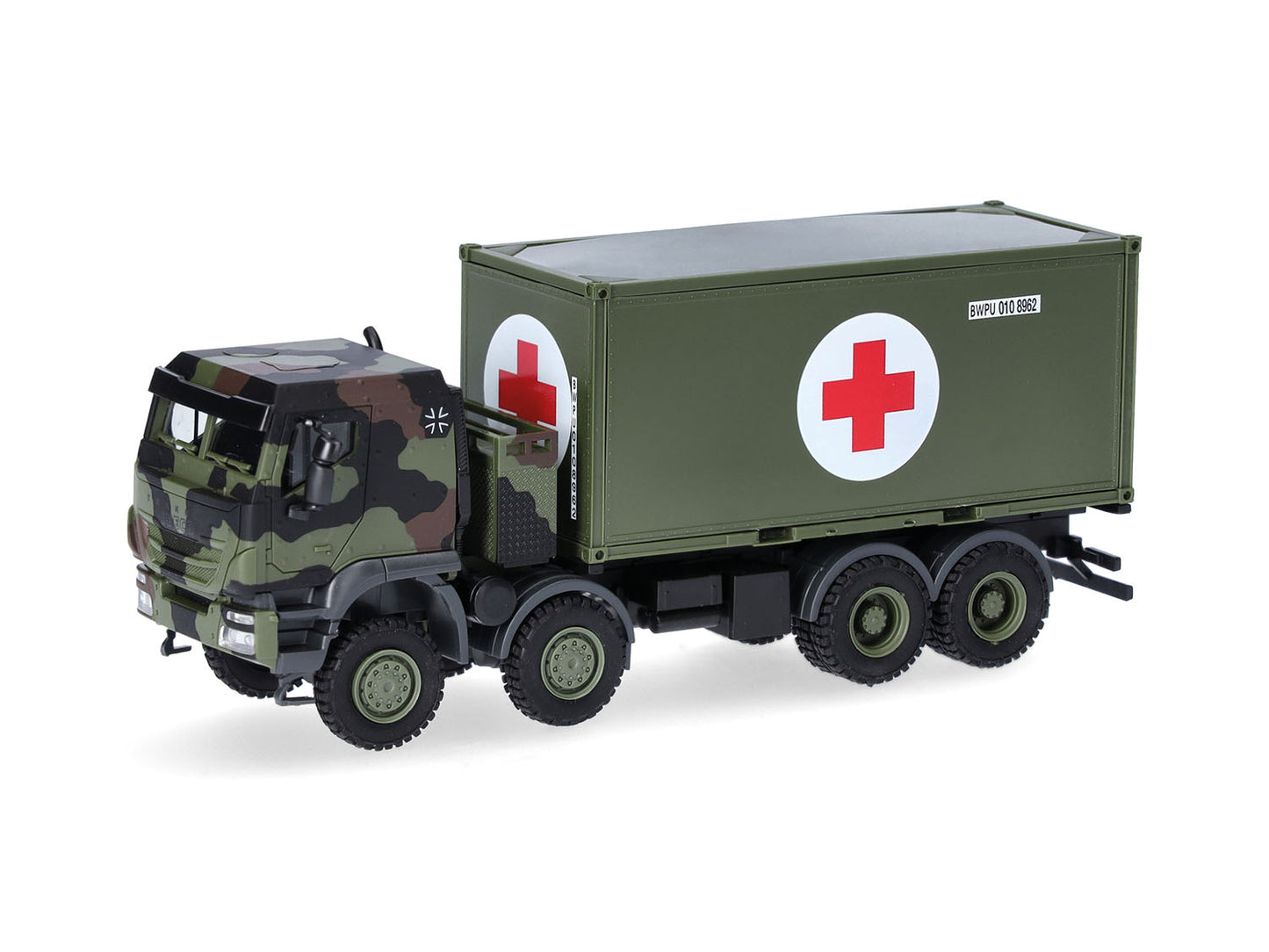 Herpa Military Iveco Trakker 8x8 LKW w/20ft Container Bundeswehr HA747219-002