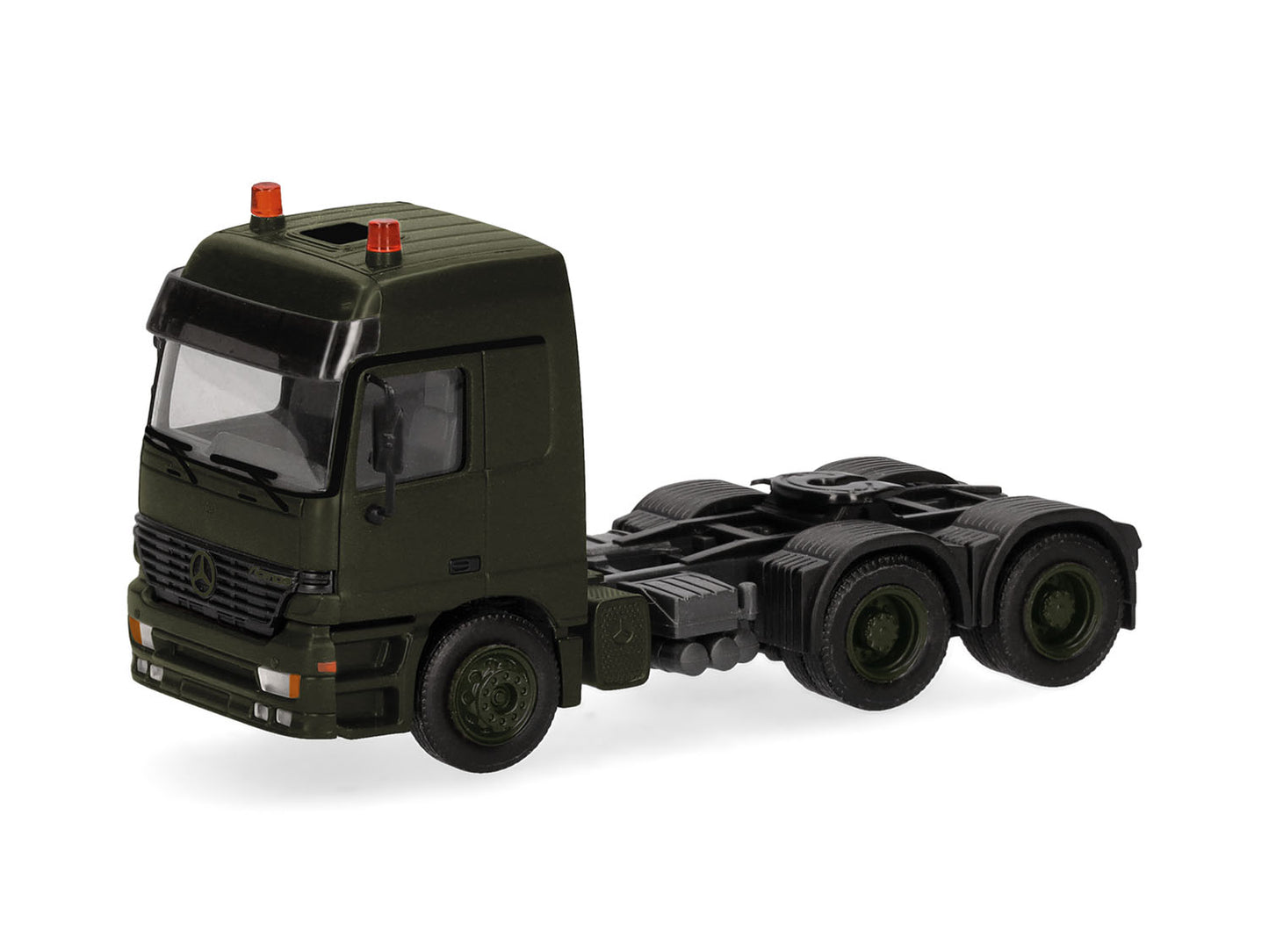 Herpa Military MB Actros L 3 Axle Rigid Tractor Olive Green HA747264 HO Gauge