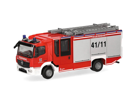 Herpa Military MB Atego 13 Z Cab Bundeswehr Feuerwehr Truck HA747449 HO Gauge