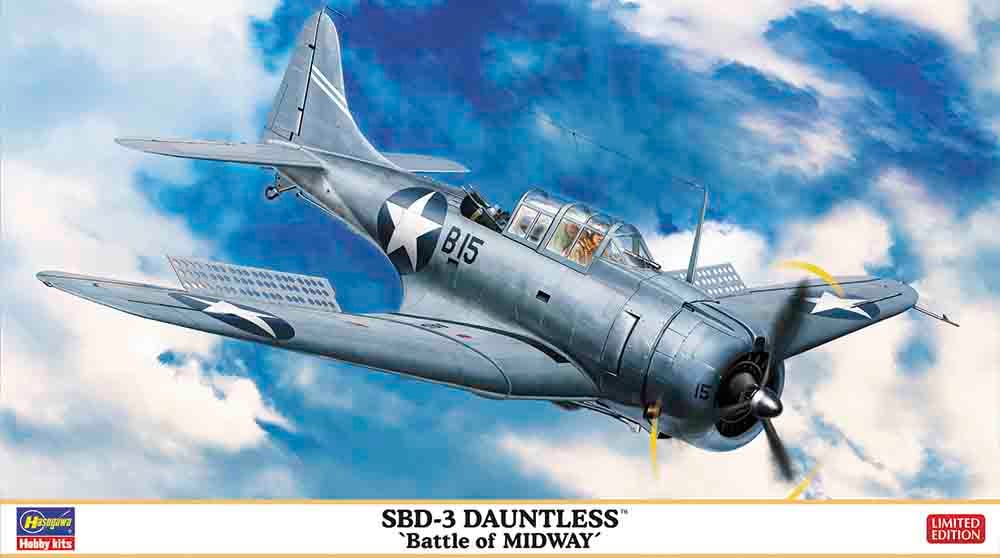 Hasegawa 7481 SBD-3 Dauntless Battle Of Midway w/Etched MetalParts 1:48 ModelKit