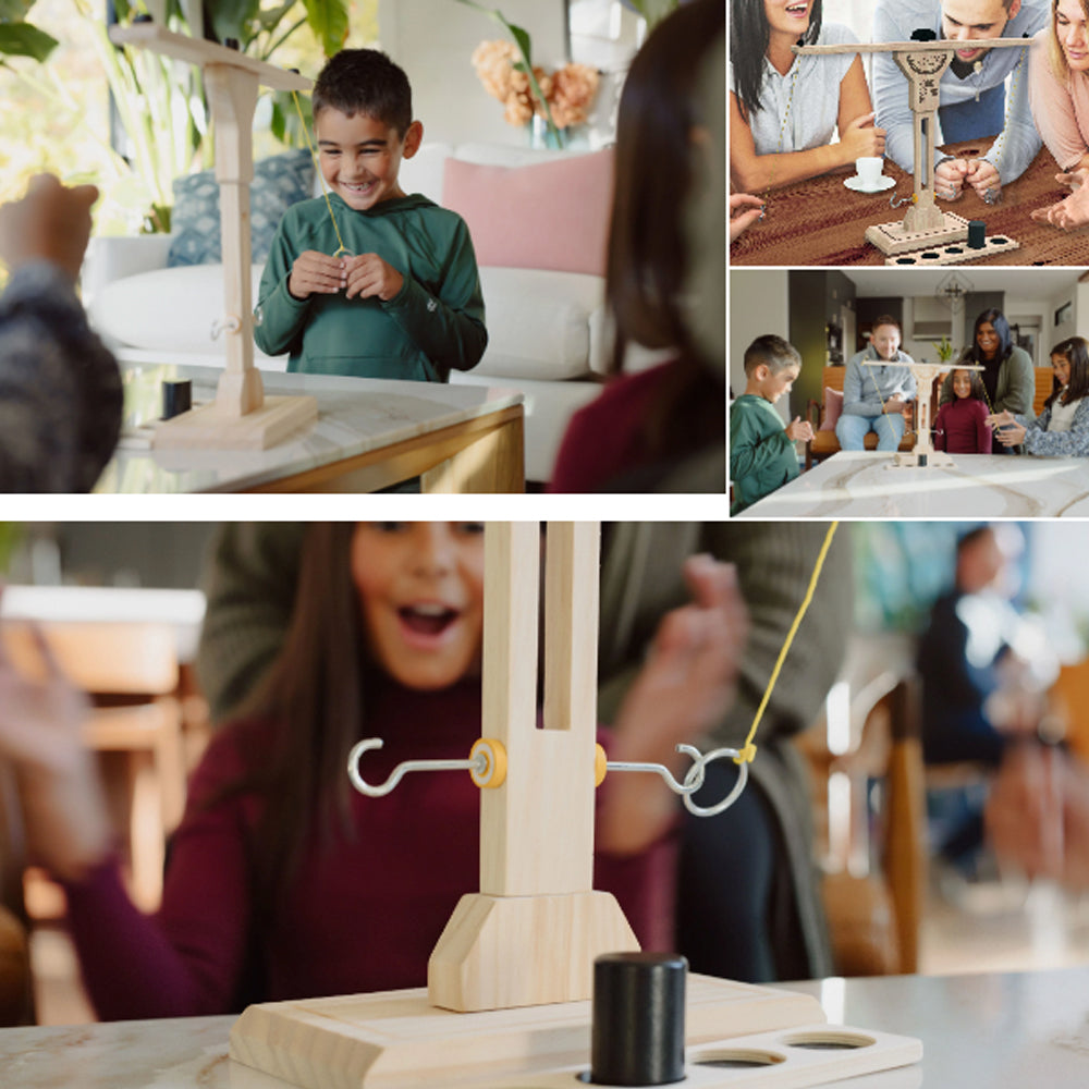 Hook and Ring Battle - Head-to-Head Party Game - 2 Players Age 8+ Buffalo