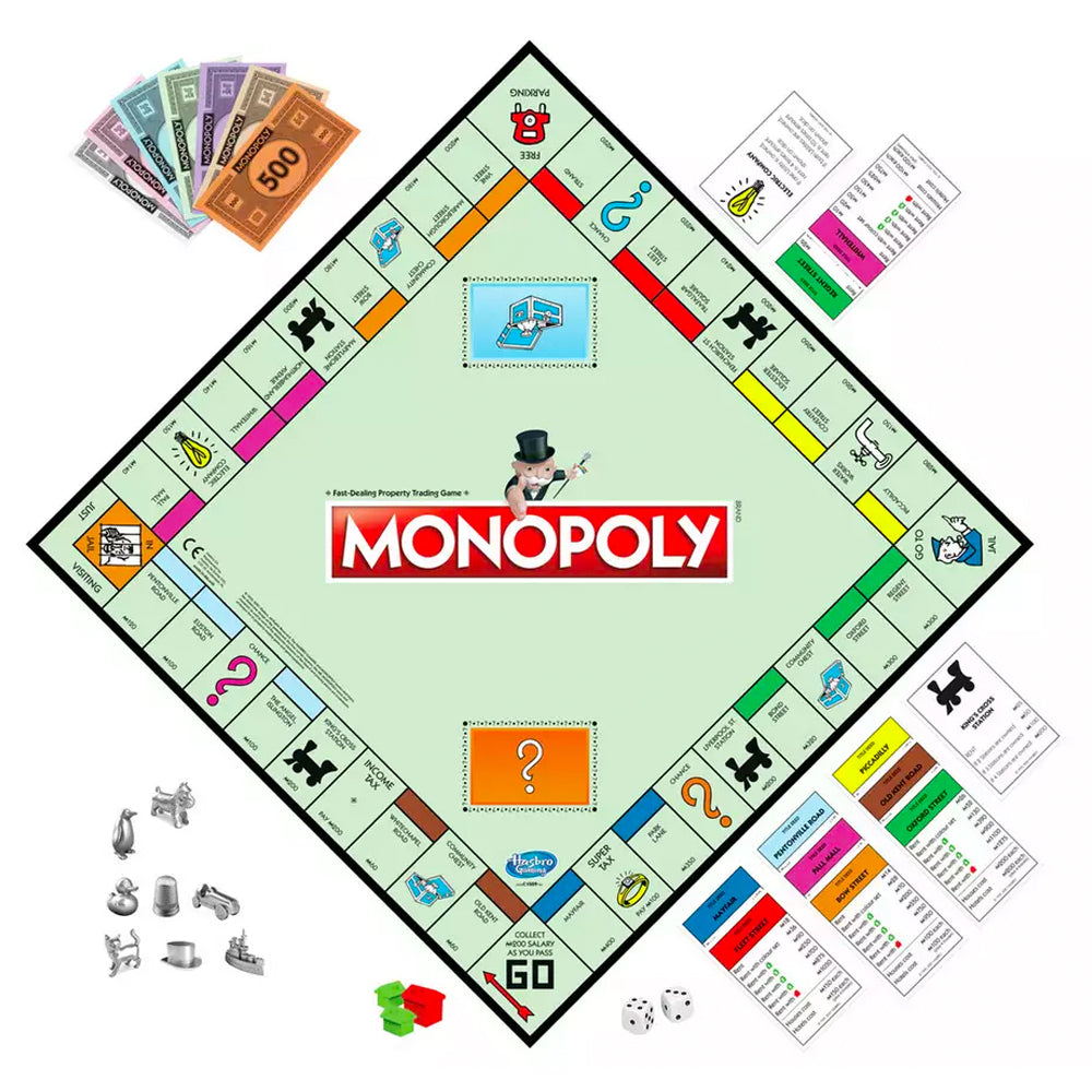 Monopoly - Classic Family Board Game, Age 8+ 2-6 Players Hasbro