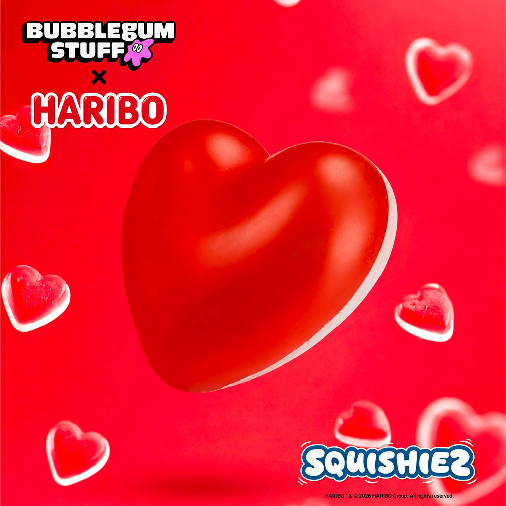 Haribo Love Heart Squishy Toy - Bubblegum Stuff