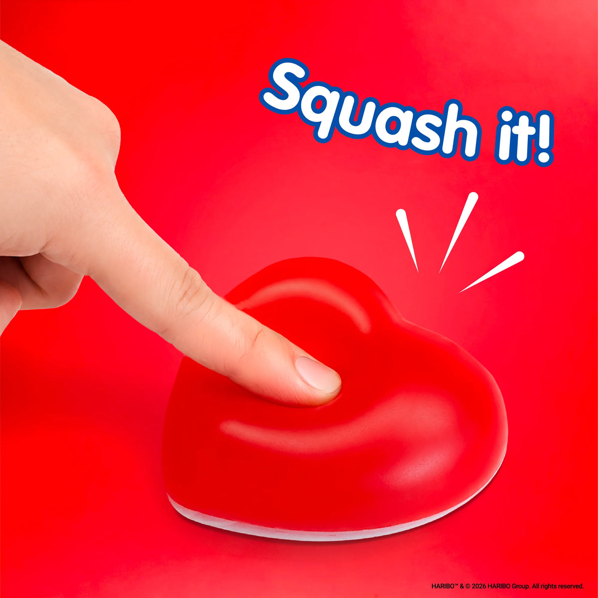 Haribo Love Heart Squishy Toy - Bubblegum Stuff