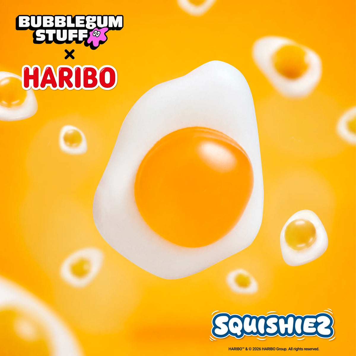 Haribo Fried Egg Squishy Toy - Bubblegum Stuff