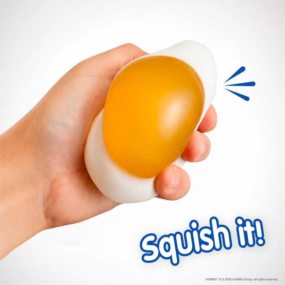 Haribo Fried Egg Squishy Toy - Bubblegum Stuff