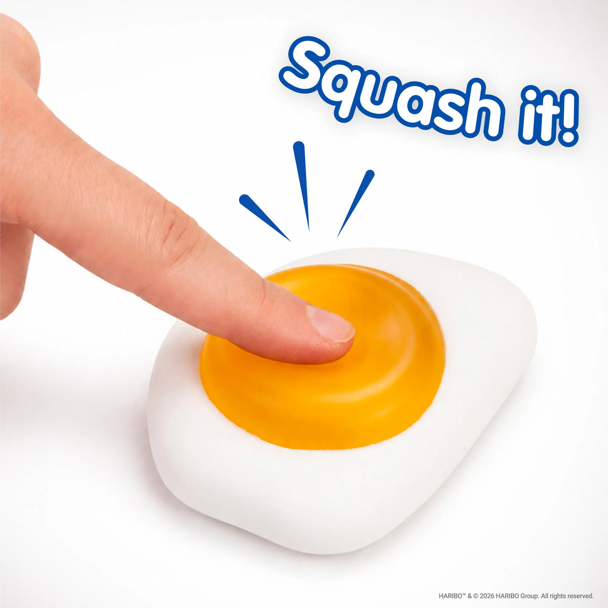 Haribo Fried Egg Squishy Toy - Bubblegum Stuff